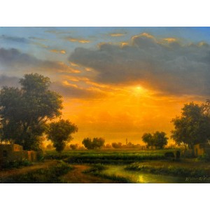 Zulfiqar Ali Zulfi, 30 x 40 Inch, Oil on Canvas, Landscape Painting-AC-ZUZ-095